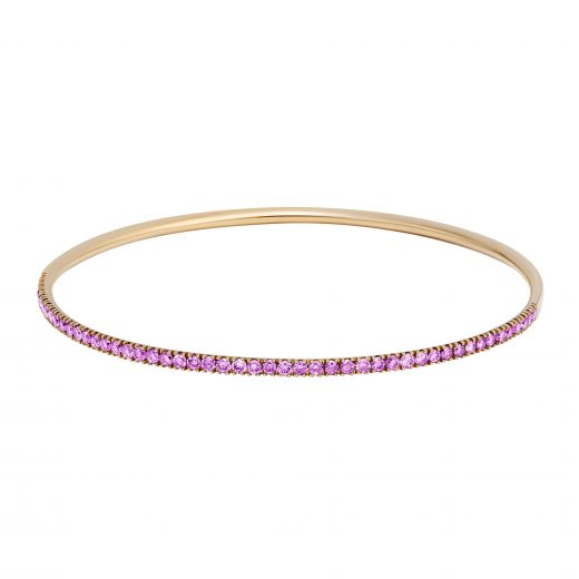 Bracelet with pink sapphires 1-204 379