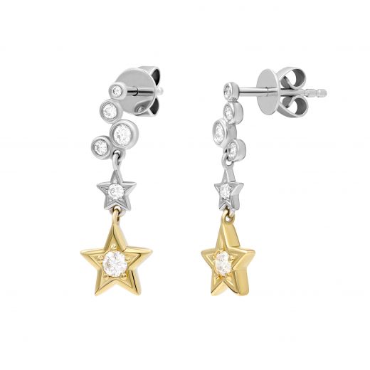 Earrings with diamonds Starfall