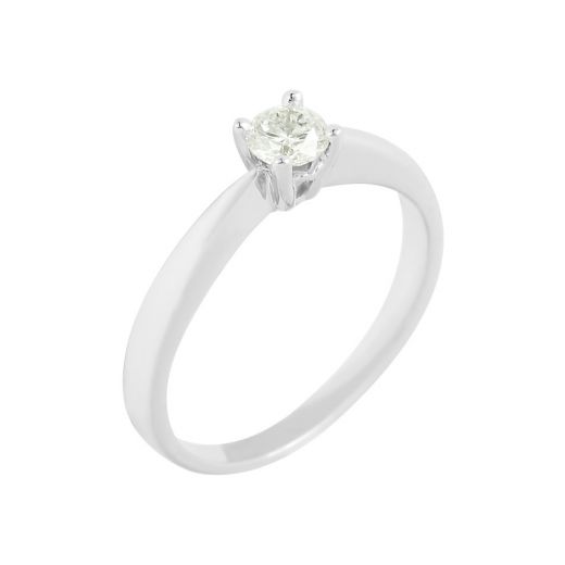 Ring with diamond in white gold 1-208 420