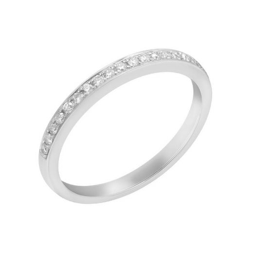 Ring with diamonds in white gold 1К034-1659
