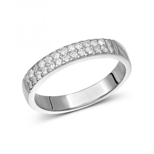 White gold ring with diamonds 1-209 343