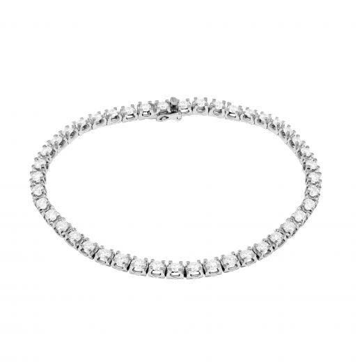 Bracelet with diamonds in white gold 1-210 775