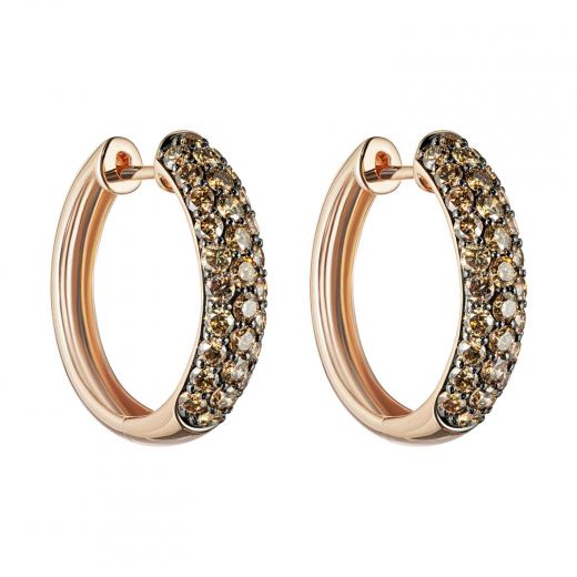 Earrings with diamonds 1-210 079