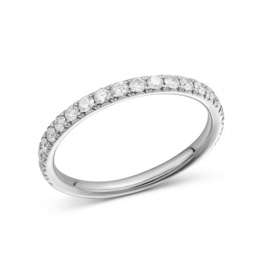Ring with diamonds in white gold 1K034DK-1673