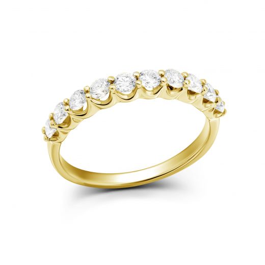 Ring with diamonds in yellow gold 1K034DK-1725