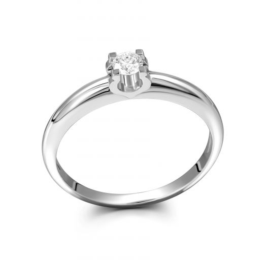 Ring with diamonds in white gold 1-245 902