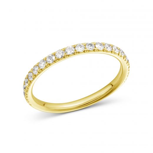 Ring with diamonds in yellow gold 1К034ДК-1756