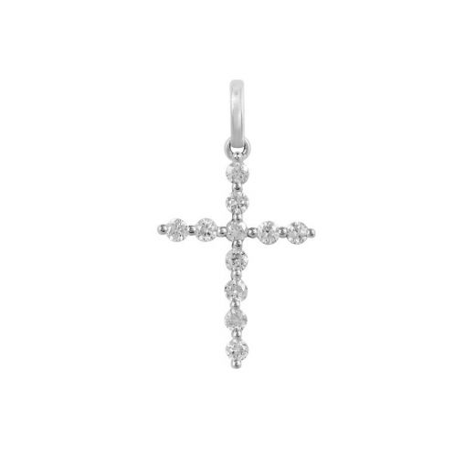 Крест с бриллиантами 1П171ДК-0017