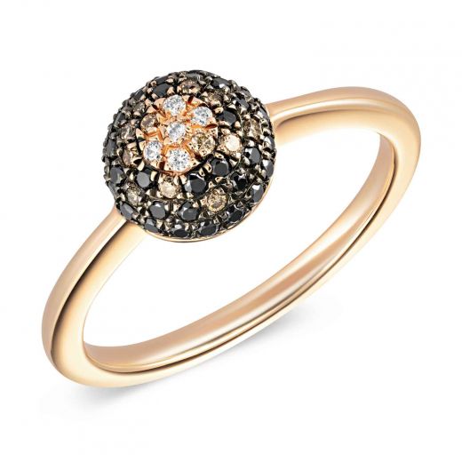 Кольцо из розового золота с бриллиантами ZARINA