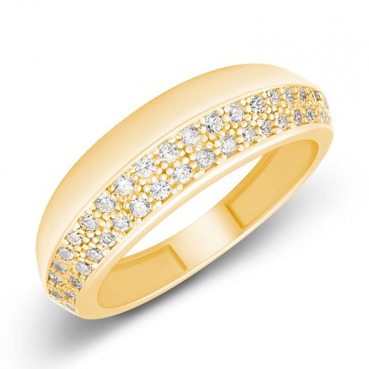 Yellow gold ring