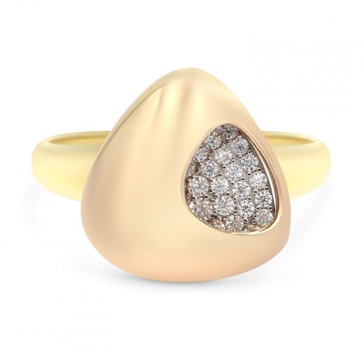 Ring in a combination of yellow and rose gold 2K914-0006