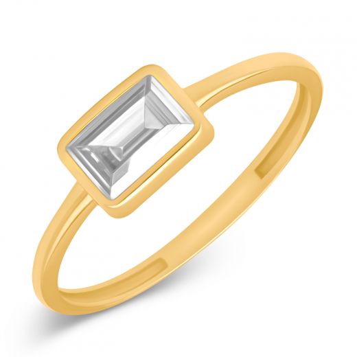 Yellow gold ring