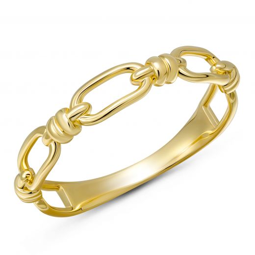 Yellow gold ring 2К914-0080