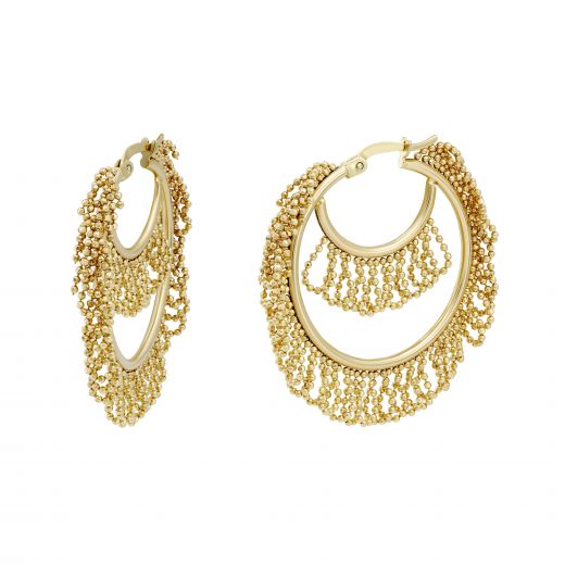 Yellow gold earrings 2S143-2486