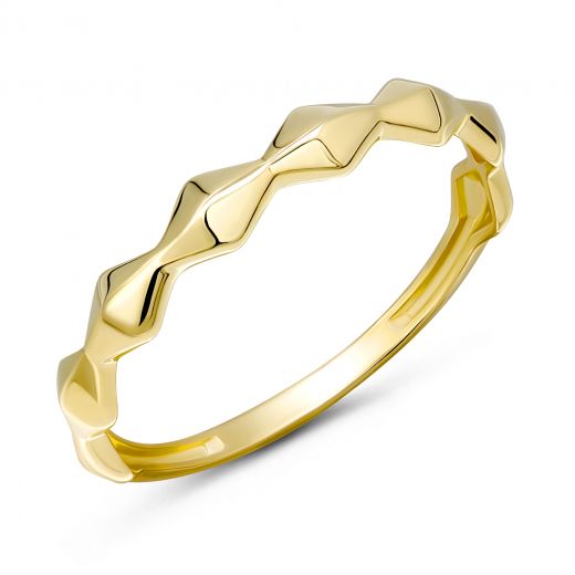 Yellow gold ring 2К914-0099