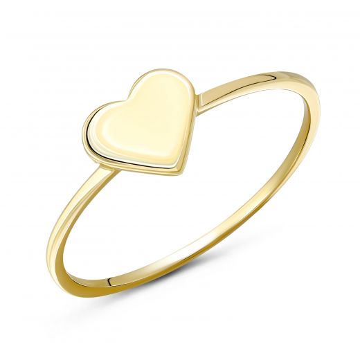 Yellow gold ring 2К914-0115