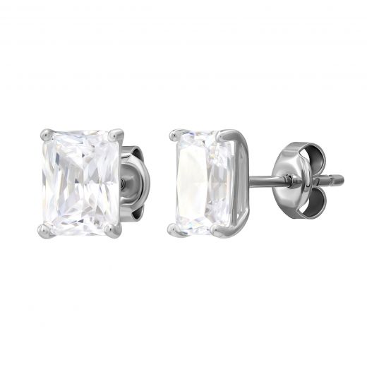 Earrings from white gold 2С765-0156