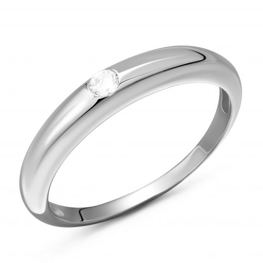 White gold ring 2К914-0100