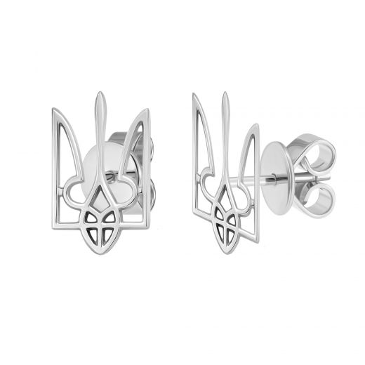 Earrings from white gold 2С789-0001