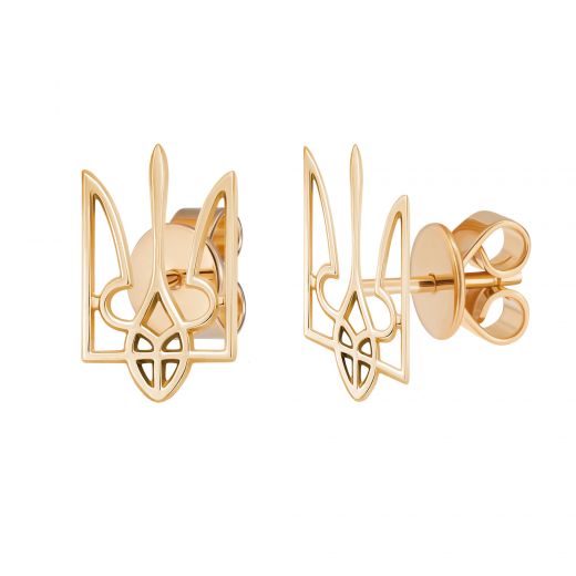 Earrings from rose gold 2С789-0003