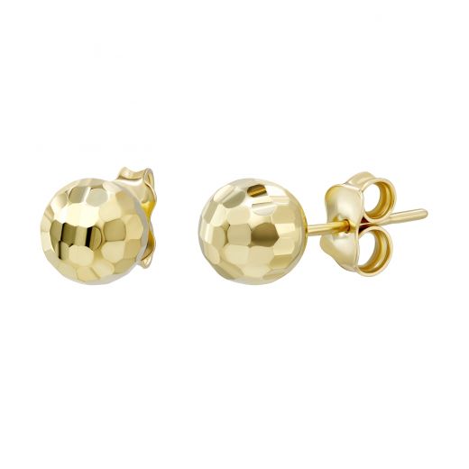 Yellow gold earrings 2С526-0393