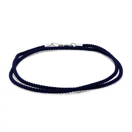 Blue necklace with gold clasp 2L150-0003-2