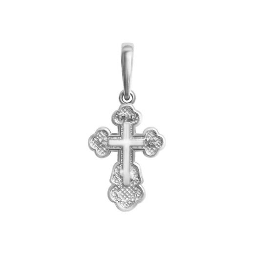 White gold cross 2P071-0126