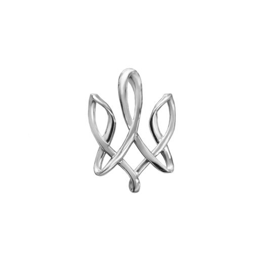 White gold Trident pendant 2П789-0022