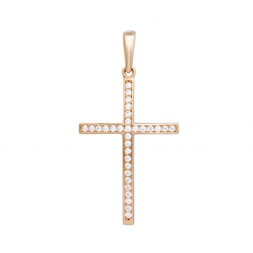 Cross of rose gold 2П914-0027