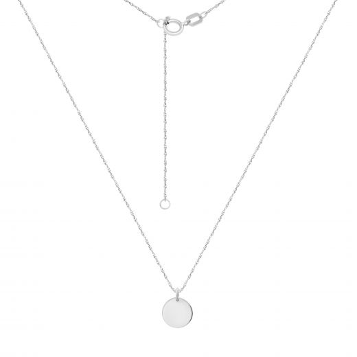 White gold necklace 2Л914-0037