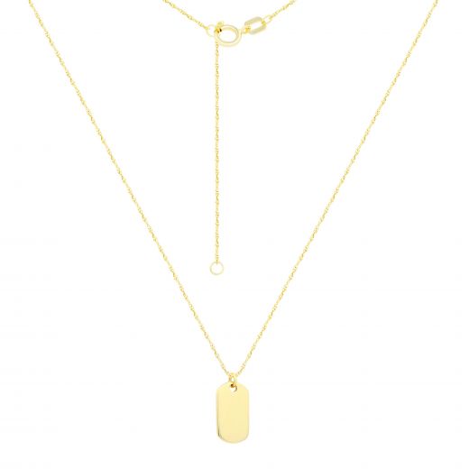 Yellow gold necklace 2Л914-0038