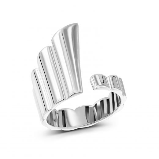 White gold ring 2К954-0005