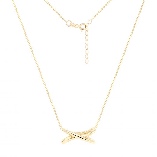 Yellow gold necklace 2Л954-0015