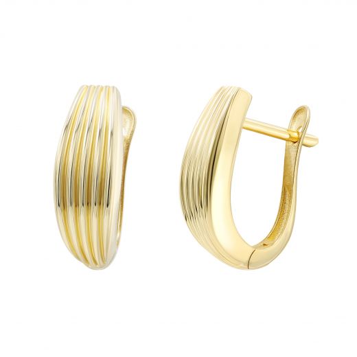 Yellow gold earrings 2С526-0553