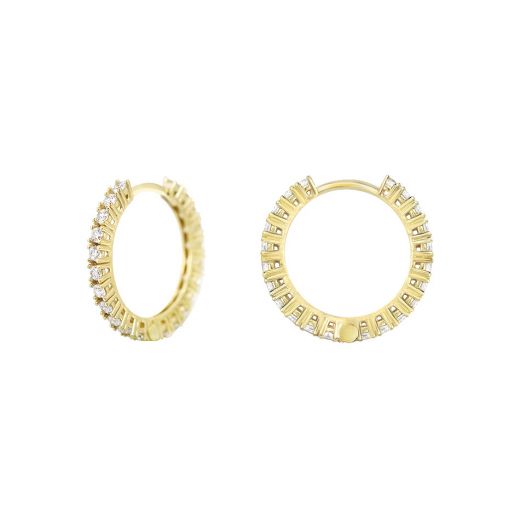 Yellow gold earrings 2С526-0587