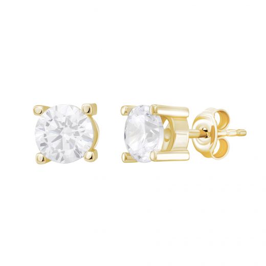 Earrings in yellow gold 2S526-0609