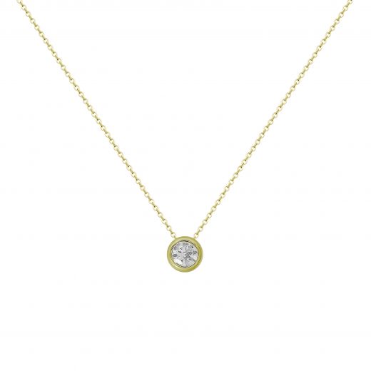 Yellow gold necklace 2-247 493