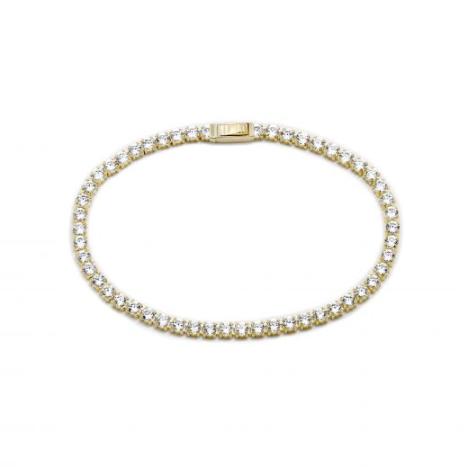 Tennis bracelet in white gold 2Б143-1094