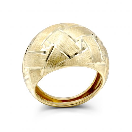 Кольцо в желтом золоте 2К143-1605