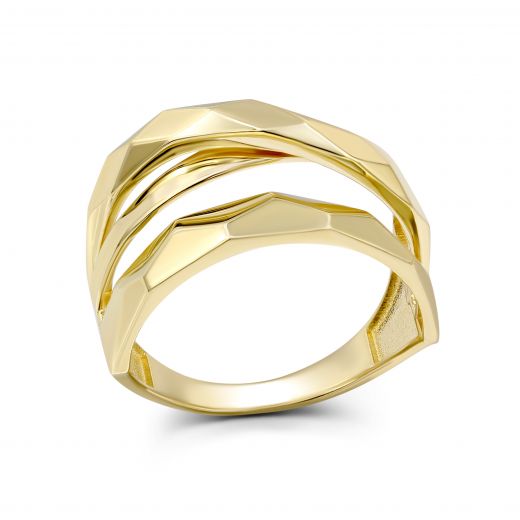 Yellow gold ring 2-249 212