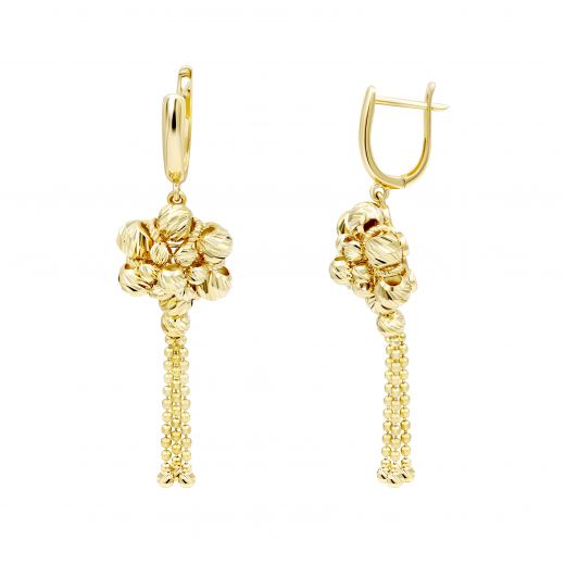 Yellow gold earrings 2C143-2719