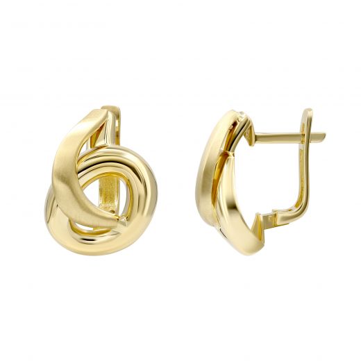 Yellow gold earrings 2С143-2729