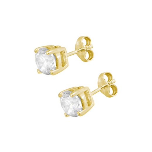 Yellow gold earrings 2С071-0422