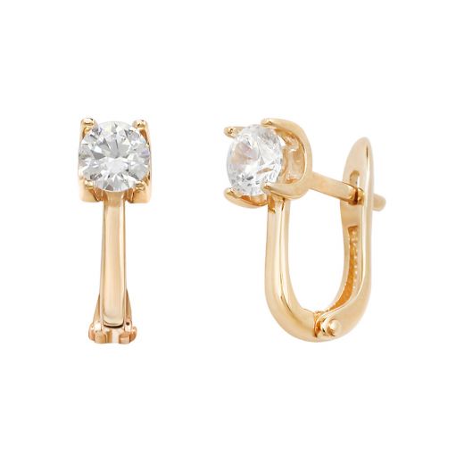 Rose gold earrings 2С150-0015