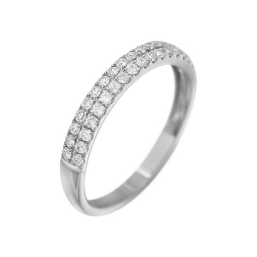 White gold ring 2К071-0439
