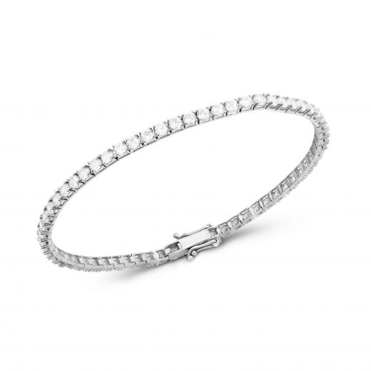 Tennis bracelet from white gold 2B526-0092