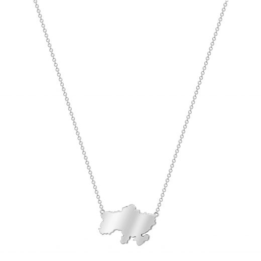 Necklace Ukraine from white gold