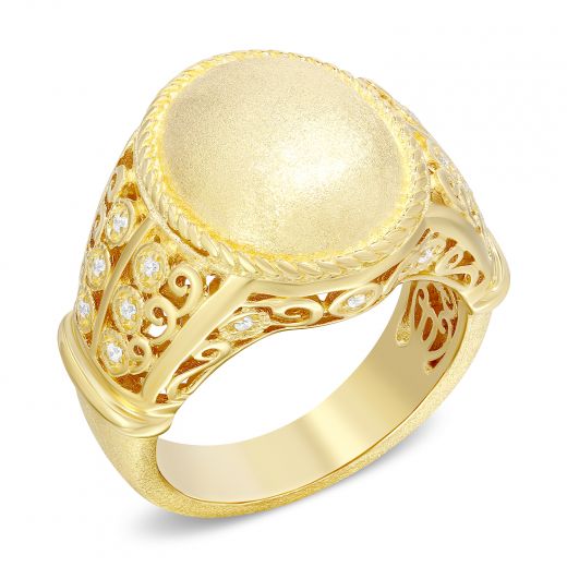 Ring Nadine yellow rhodium