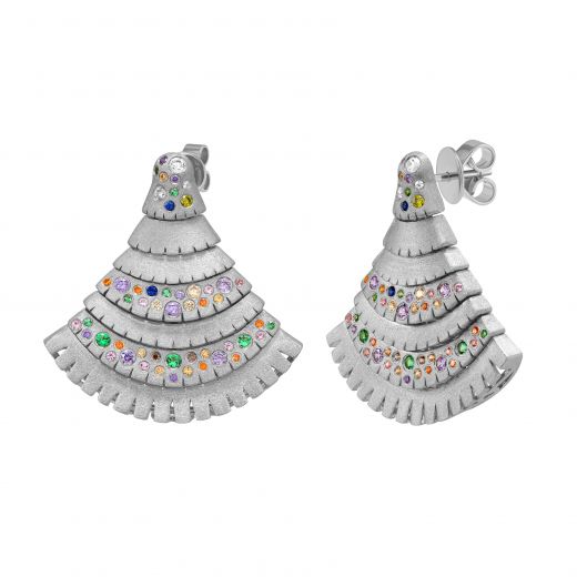 Silver earrings 3-390 347