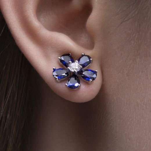 Silver earrings 3С155-0270